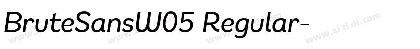 BruteSansW05 Regular字体转换
